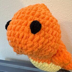 Charmander, hand crocheted, 16" long